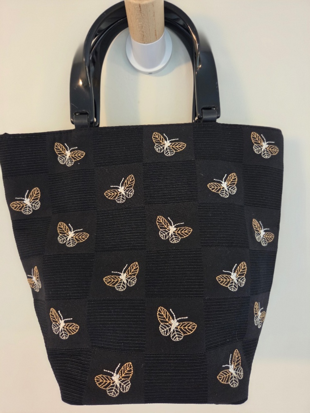 Talbots butterfly bag/purse black classic whimsical luxury cottage core coastal
